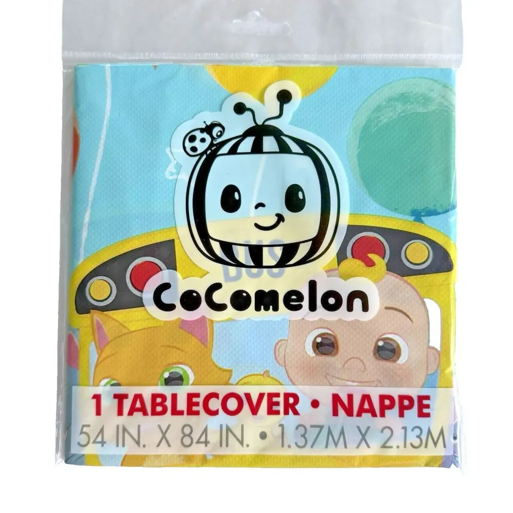 Cocomelon Birthday Party Kit Decorations Favors Tablecloth Bus Balloon Backdrop